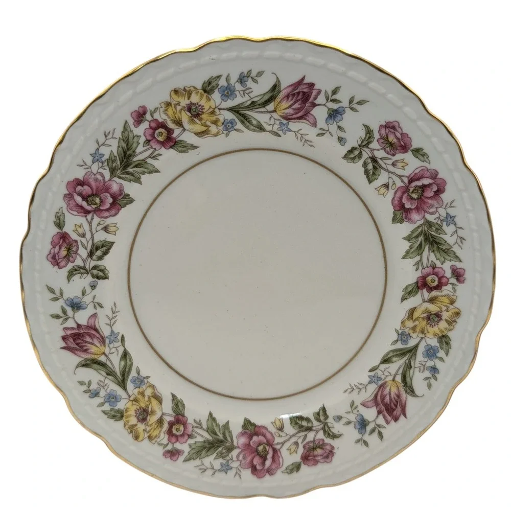 Vintage Royal Jackson Bread Plate Lady Mayfair Vogue Ceramic Scalloped Edge